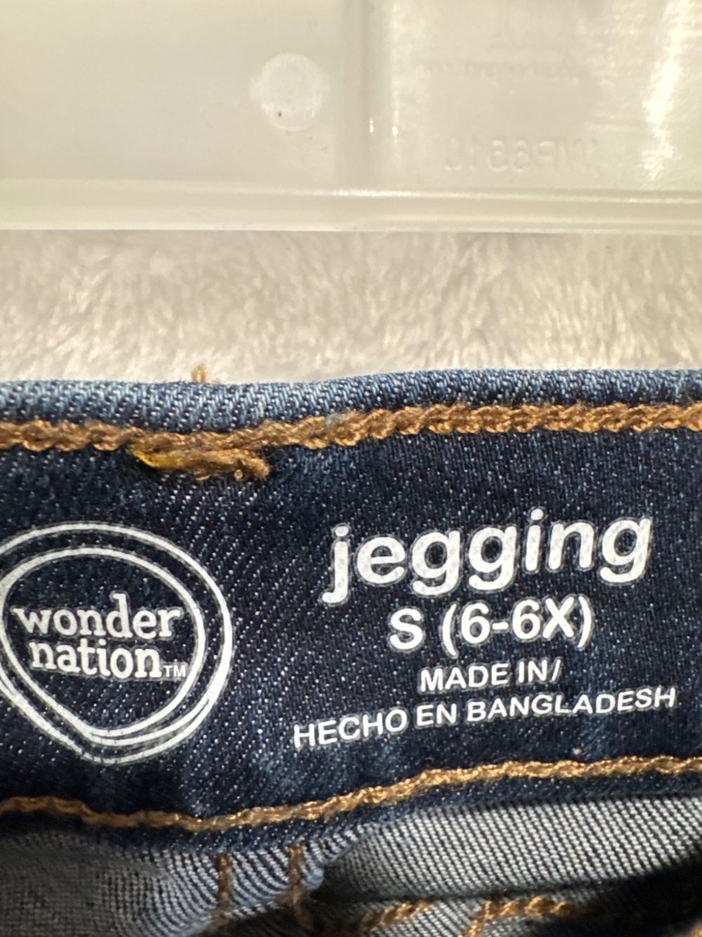 Wonder nation pull on leggings jeans blue denim size 6-6X - Picture 2 of 5